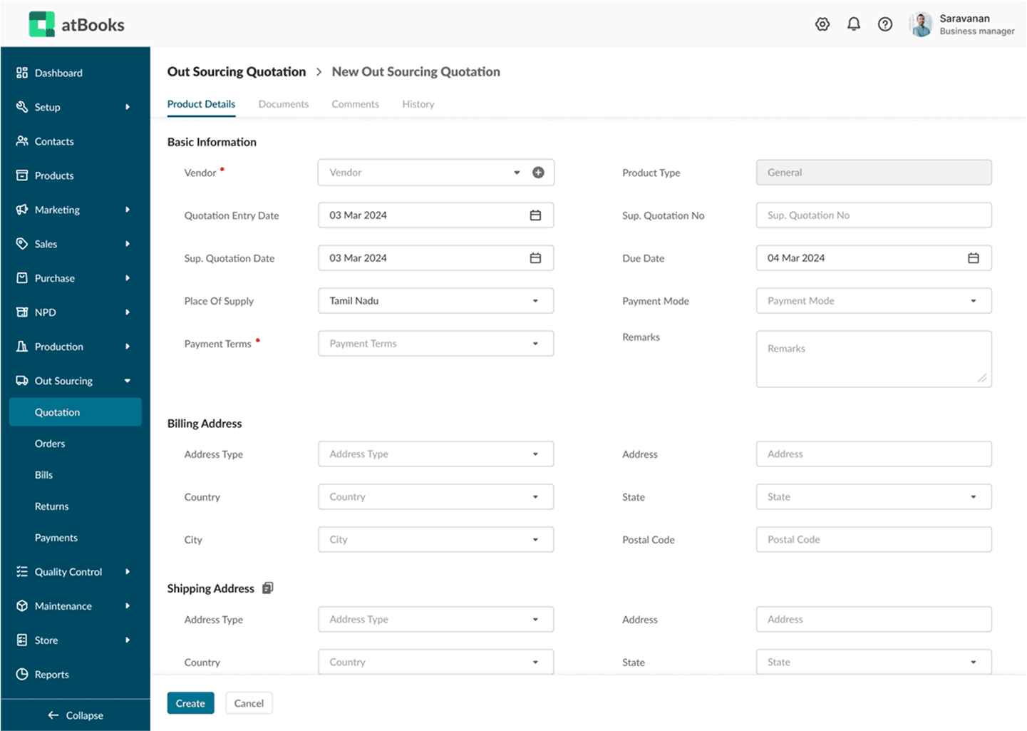 Production and Manufacturing tools