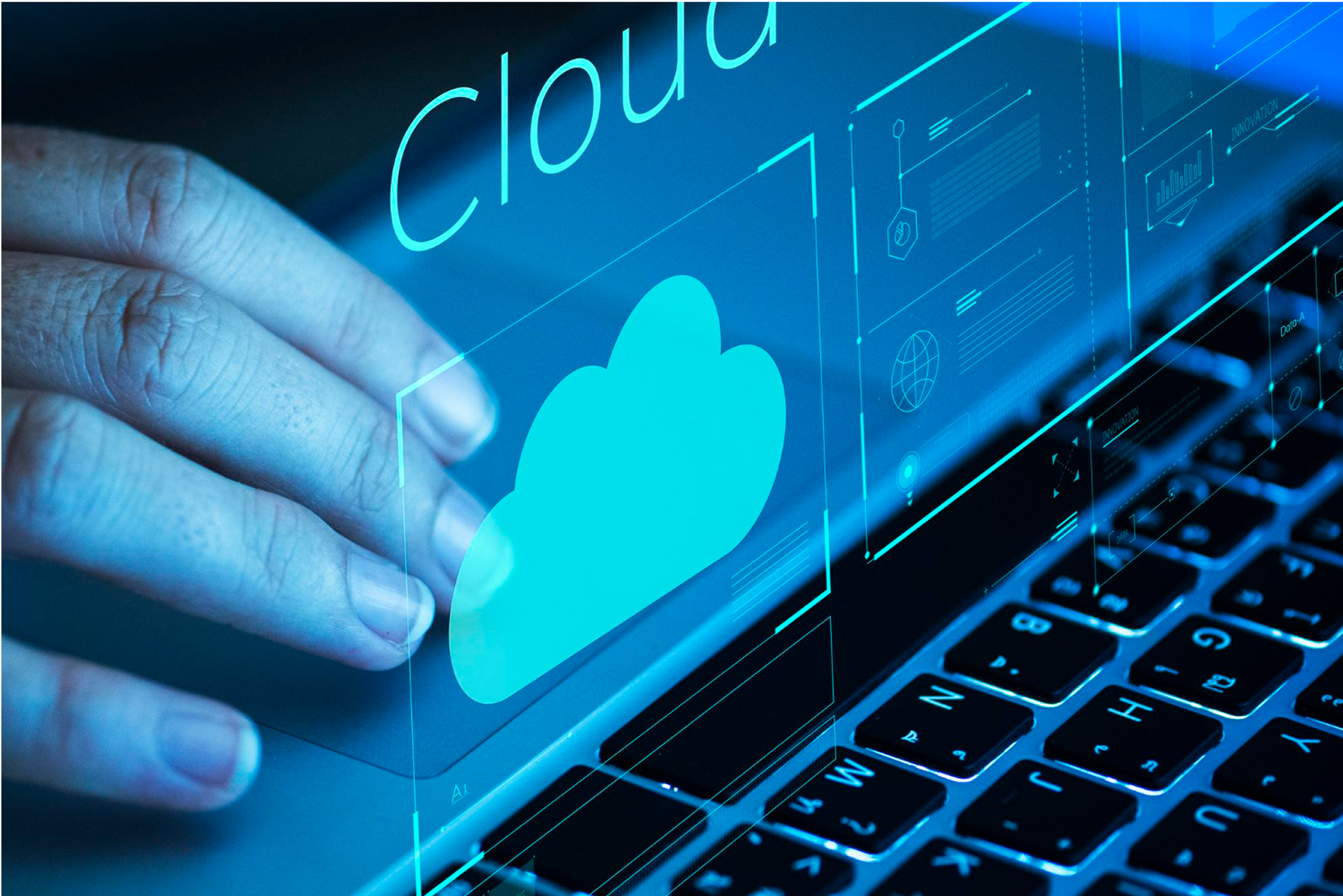 Business professional working with data analytics